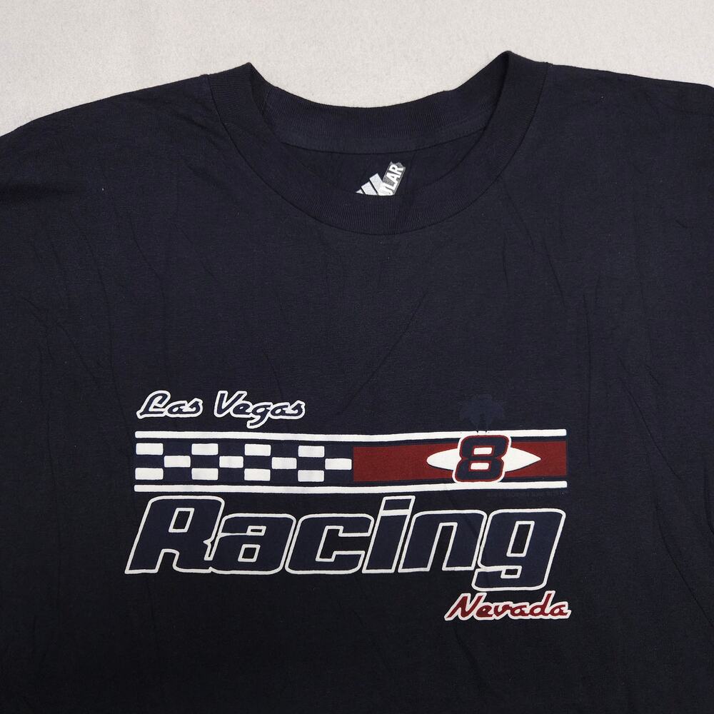Adidas Las Vegas Racing Crew Neck Short Sleeve T Shirt Mens Size 2XL Blue